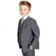 Boys Grey 5 Piece Slim Fit Suit