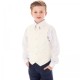 Boys Navy & Ivory Deluxe Swirl 6 Piece Slim Fit Suit