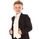 Boys Black & Ivory Deluxe Swirl 8 Piece Tail Suit