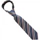 Boys Blue & Pink Striped Satin Full Tie