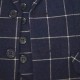 Boys Dark Navy Check Soft Tweed 5 Piece Jacket Suit