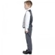 Boys Grey Swirl 6 Piece Slim Fit Suit