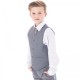 Boys Light Grey 5 Piece Jacket Suit