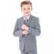 Boys Light Grey Communion 5 Piece Suit, Shoes & Tie