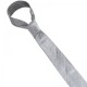 Older Boys Metallic Silver Patterned Full Tie