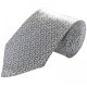 Older Boys Metallic Silver Patterned Full Tie