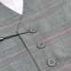 Boys Grey Tartan 4 Piece Trouser Suit