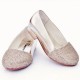 Girls Gold Sparkly Metallic Special Occasion Shoes