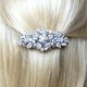 Girls Sparkly Crystal Flower Barrette Hair Clip