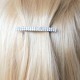 Girls Sparkly Diamante Silver Barrette Hair Clip