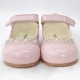 Girls Pink Patent Diamante Special Occasion Shoes