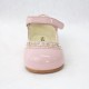 Girls Pink Patent Diamante Special Occasion Shoes