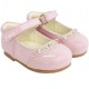 Girls Pink Patent Diamante Special Occasion Shoes