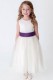 Girls Cadbury Purple & Ivory Organza Diamante Dress