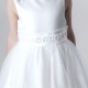 Girls White Daisy & Organza Tulle Dress