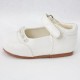 Girls White Patent Diamante Special Occasion Shoes