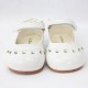 Girls White Patent 'Fairy' Diamante Special Occasion Shoes