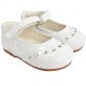 Girls White Patent 'Fairy' Diamante Special Occasion Shoes