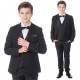 Milano Mayfair Boys Black 5 Piece Tuxedo Suit