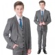 Milano Mayfair Boys Grey 5 Piece Slim Fit Suit