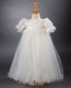 Poppy by Millie Grace - Baby Girls Lace & Tulle Christening Gown & Bonnet