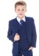 Boys Royal Blue 5 Piece Slim Fit Suit