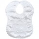 White Embroidered My Special Day Satin Popper Bib