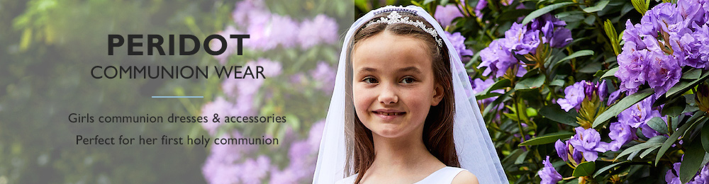 Peridot Communion Dresses | Peridot Communion Accessories