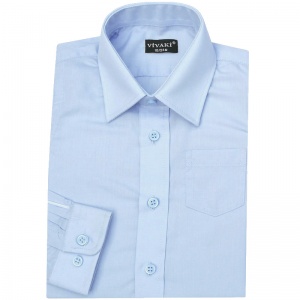 Boys Blue Formal Long Sleeved Shirt