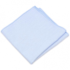 Boys Pastel Blue Cotton Pocket Square Handkerchief