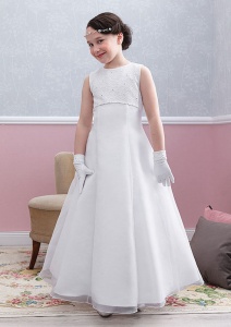 Emmerling White Communion Dress - Style Erika