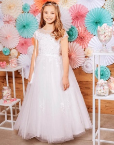 Emmerling White Communion Dress - Style Hemma