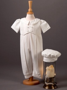 Baby Boys Cotton Romper & Hat - Jude by Millie Grace