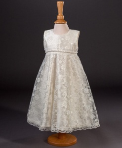 Girls Lace & Pearl Special Occasion Dress - Maria by Millie Grace
