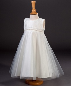 Girls Pearl Trim & Glitter Tulle Dress - Muriel by Millie Grace