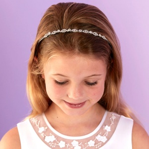 Girls Sparkly Crystal & Diamante Headband - Hazel P286 by Peridot