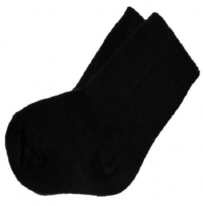Boys Plain Black Formal Suit Socks