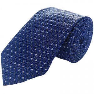 Older Boys Blue Polka Dot Full Tie