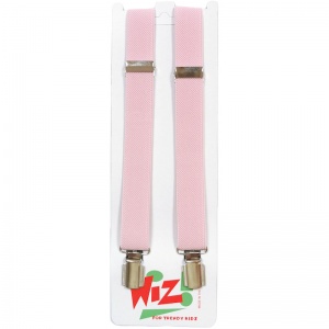 Boys Pale Pink Adjustable Formal Plain Braces