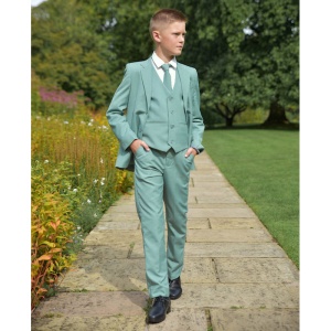 mintgreen Boys Blazer Suit 3PCS Kids Page Boy Outfit Sets