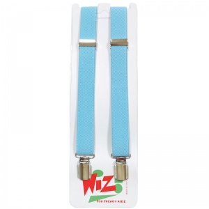 Boys Sky Blue Adjustable Formal Plain Braces