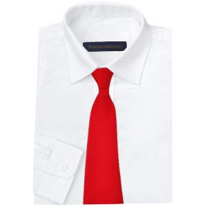 the red thread S tie shirt dress ホワイト THEREDTHREAD / ザレッドスレッド】S tie shirt dress