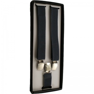 Boys Dark Grey Adjustable Braces + Gift Box