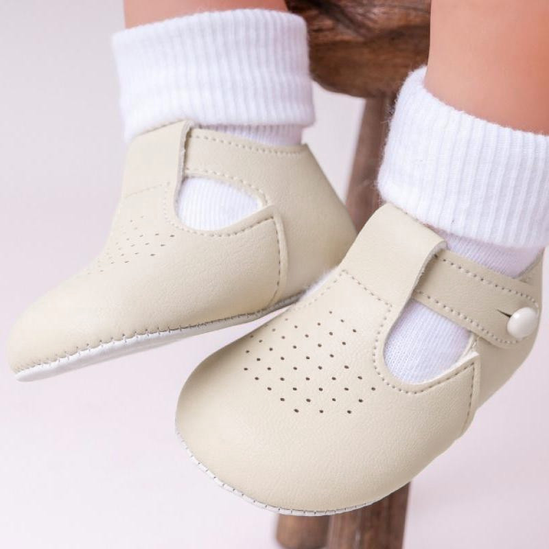 Baby Boys Biscuit Tbar Pram Shoes Baypods
