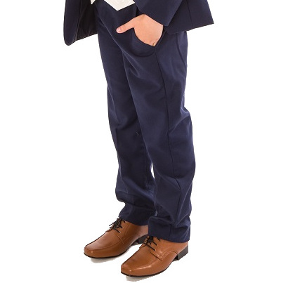 boys navy suit trousers