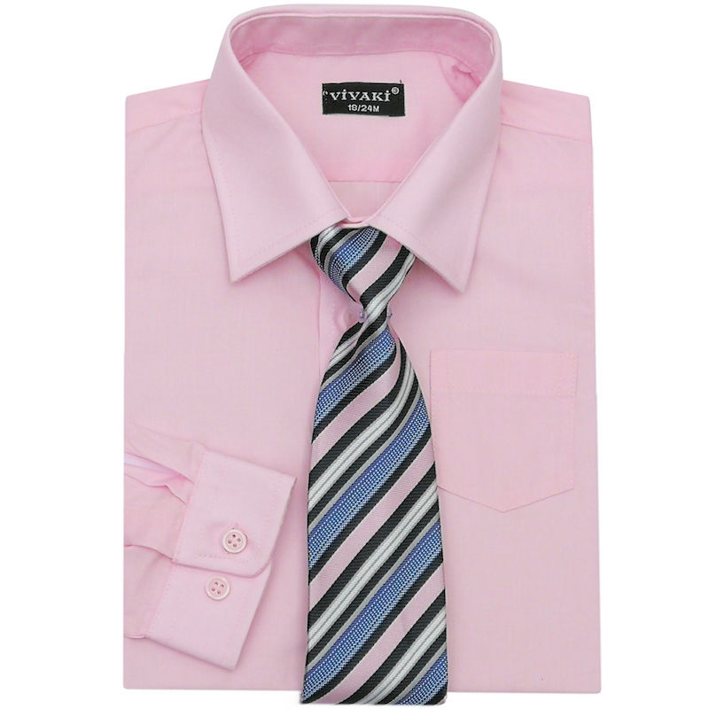 Pink Formal Shirt With Tie – viladevallpujadas