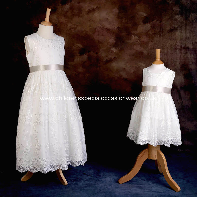 Mink flower girl clearance dress