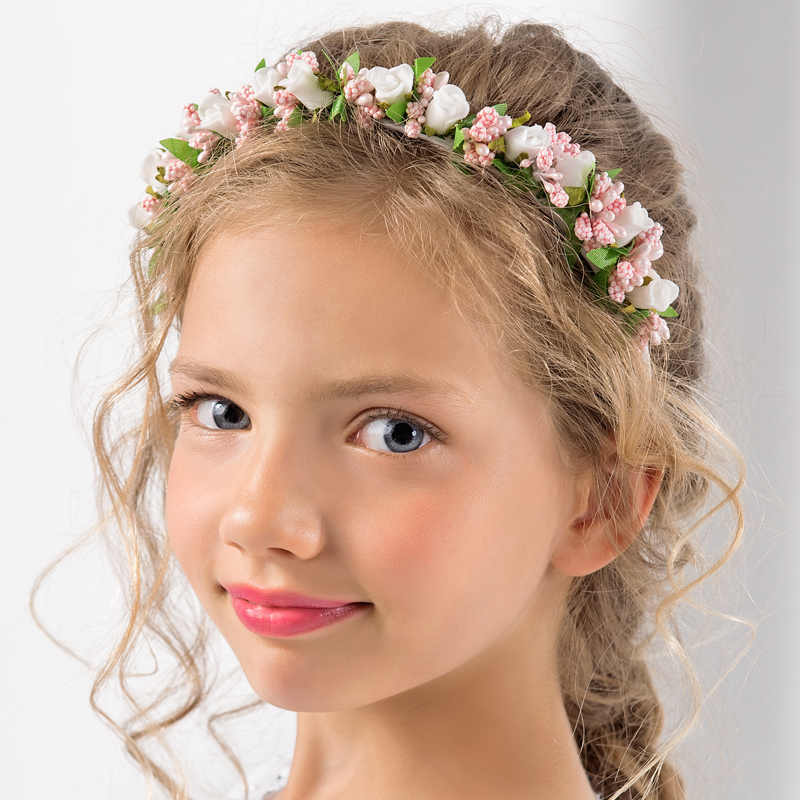 Girls Rose Floral Headband By Lacey Bell Style Ca301