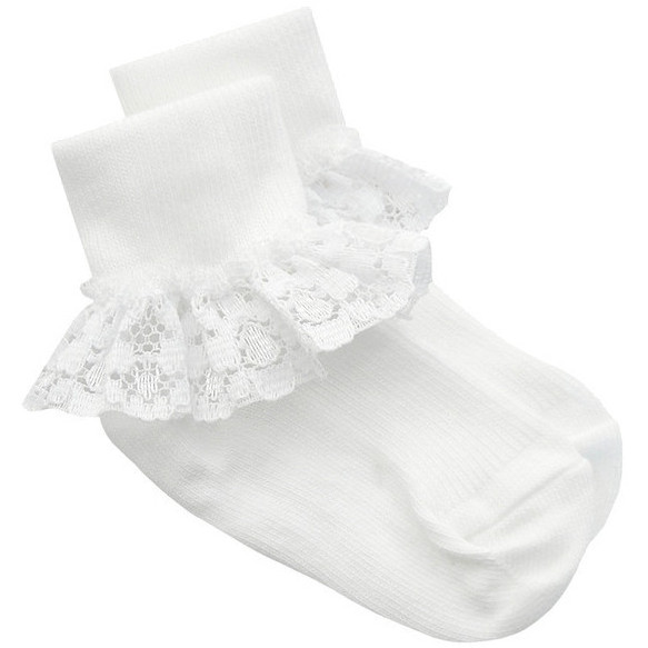 baby girl white lace socks