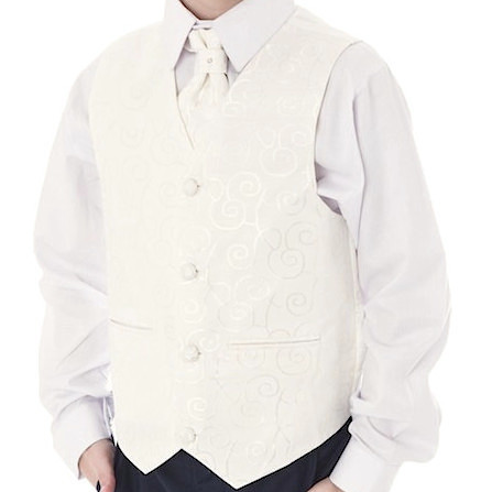 Boys ivory waistcoat Outlet